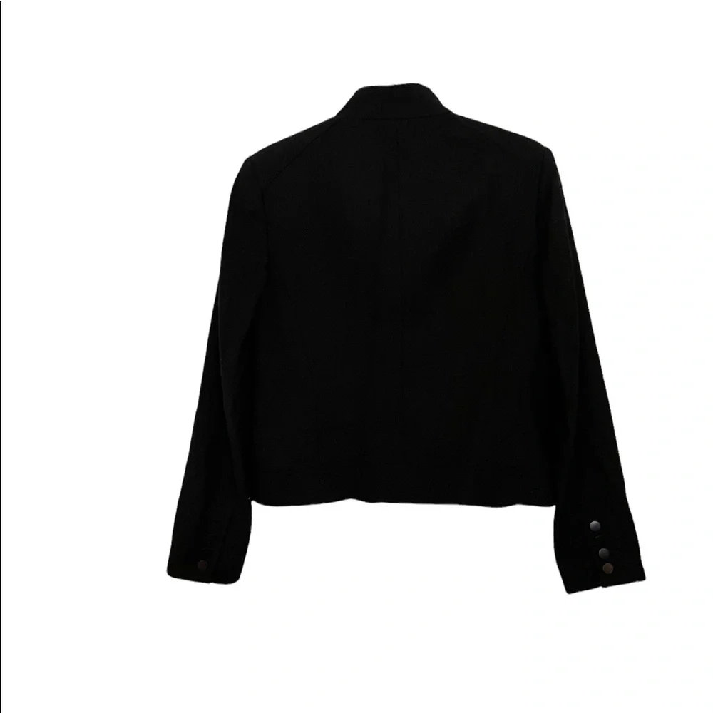 Women’s Talbots Stretch Fabric Black Jacket in Size 6 - Picture 2 of 5